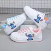 Zapatos Blancos para Niñas 2026 Primavera y Verano Nuevos Zapatos Deportivos Transpirables de Dibujos Animados para Niños Mayores con Suelas Suaves y Zapatos Casuales para Niños