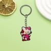 Llavero creativo de la serie Hello Kitty de AliExpress. Pequeño regalo. Llavero de coche de moda.