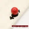 Puxadores de Porta de Armário de Sete Cores, Puxadores Cerâmicos de Furo Único para Armários e Gavetas, Puxadores Simples de Liga de Zinco para Móveis, Transfronteiriço