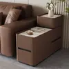 Gabinete Lateral Moderno Sencillo, Mesa Lateral para Sofá, Sala de Estar de Apartamento Pequeño, Mesa de Centro de Pizarra, Mesa Multifuncional para Rincón de Té, Gabinete Lateral para Sofá
