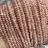 Venda Quente Transfronteiriça 3*4 Contas de Ábaco Facetadas Pedra Natural Calcedônia Colorida Contas de Roda Facetadas Acessórios para Colar Pulseira