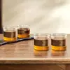 Taza Pequeña de Té de Vidrio de Borosilicato Alto, Taza Maestra, Resistente al Calor, Antiescaldante, Taza Aislada para Beber Té, Taza de Té Kung Fu, Juego de Té, Ceremonia del Té