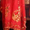 Boda boda boda suministros hijab rojo pareja nueva velo de dote nupcial creativo nupcial boda hijab de fénix