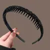 2025 Nueva Horquilla Celebridad de Internet Coreana Diadema de Encaje Crema para Mujer con Corona Alta y Diadema Ancha Antideslizante Accesorio para el Cabello