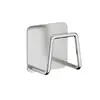 Estante de almacenamiento de esponja de acero inoxidable, sin perforaciones, para fregadero de cocina, con bola de alambre de acero, para limpieza de platos y escurridor de paños.
