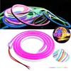 Fita de LED Flexível de Silicone Neon Transfronteiriça 2835 Baixa Tensão 12V 6*12mm Formato de Placa de Publicidade Luz Decorativa