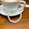 Pulsera de Cristal Fantasma Blanco Natural con Cuentas Facetadas Ágata Pulsera de Ágata de un Solo Círculo