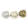 Botones Metálicos de Malla con Forma de Corazón Cosidos a Mano de 18/22 mm de Aleación de Zinc con Base Alta para Trajes y Abrigos Botones con Forma de Corazón