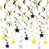 Día de la Independencia Estrella de Cinco Puntas Espiral Adornos Colgantes Cumpleaños Infantil Boda Fiesta Flor Rifa Colgante Decoración en Espiral Arreglo