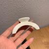 Nueva horquilla de alta gama con forma de arco de agarre mediano, elegante horquilla de tiburón para medio cabello, horquilla de ácido acético de alta calidad, accesorios para el cabello para mujer