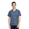 Ropa de lavado a mano, ropa quirúrgica estampada de manga corta para médicos, ropa de trabajo para salón de belleza oral para mujeres, ropa de algodón para cepillos de manos de hospital para mascotas para hombres
