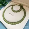 Nuevo Pulsera Collar de Raíz de Loto Rosa Color Toronja Pulsera de Jade Hetian Imitación Pulsera Pequeña Fresca para Mujeres Venta al por Mayor Dropshipping