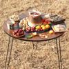Juego Completo de Estufa para Preparar Té Alrededor del Fuego, Mesa de Camping para Exteriores, Parrilla para Barbacoa, Estante Plegable Multifuncional para Barbacoa, Estufa de Calefacción para Uso en el Hogar