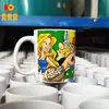 [Caneca Branca KY01 11oz] caneca atacado grande capacidade simples cerâmica caneca impressa logo estoque rápido cabelo