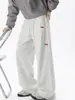 Pantalones Deportivos Plisados Americanos para Hombre Otoño Invierno Nuevos Cleanfit Retro Versátiles Holgados Rectos Casuales Ropa para Hombre