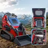 Exportando para o Brasil: Mini carregadeiras para uso doméstico, pequenas carregadeiras para transporte de areia e cascalho em canteiros de obras, e carregadeiras para coleta e transporte de resíduos