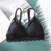 Ropa Interior de Encaje para Mujer Estilo Francés Sexy Copa Triángulo para Niña Pecho Grande Llamativo Sujetador Delgado Sin Aro de Acero Hermoso Espalda Envolvente Pecho