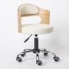 Respaldo de Madera Maciza Silla Elevable de Escritorio Apartamento Pequeño Moderno Sencillo Silla de Computadora de Estudio Silla de Estudiante Silla Giratoria Pequeña para el Hogar
