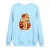 Comercio exterior Amazon moda europea y americana cuello redondo estampado Halloween patrón divertido hombres y mujeres CuCuello redondo