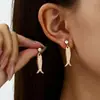 Joyas Populares Ins Europeas y Americanas Comercio Electrónico Transfronterizo Suministro Verano Playa Estrella de Mar Pez Pequeño Pendientes Decorativos Pendientes para Mujer