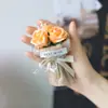 Mini Bouquet Fresco Pequeño Rosas Flores Secas Mini Exquisito Regalo de Acompañamiento Regalo de Bolsillo de Cumpleaños Flores de Temporada de Graduación