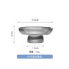 Plato alto de frutas de vidrio con grano vertical Phnom Penh de alta calidad de gran capacidad traje de plato de frutas de color para el hogar comercial fabricantes venta al por mayor