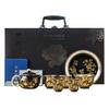 Juego de Té Kung Fu Plateado Chapado en Oro de 999, Juego de Té Especial para Preparar Té, Ramas Doradas y Orquídeas de Jade Tetera Xishi Caja de Regalo Juego, Nuevo Modelo 2026