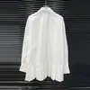 Vestido Camisa Largo Holgado de Manga Larga Estilo Francés con Lazo, Borde Fruncido, Diseño de Nicho, Nuevo Estilo Primavera 2026
