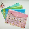 A4 Desenho Animado Fofo Frutas Espessada Bolsa para Documentos Bolsa de Arquivo com Botão Transparente à Prova d'Água Grande Capacidade Materiais de Estudo para Alunos
