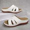 Novas Sandálias Plataforma Anabela Grandes de Estilo Sudeste Asiático para Mulheres, Chinelos Leves de Praia Costurados Casuais com Biqueira Aberta
