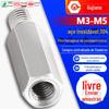 Aço inoxidável 304 coluna hexagonal de passagem única coluna de parafuso de cabeça única suporte de coluna de isolamento de PCB intervalo de suporte pino roscado macho e fêmea M3M4M5