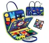 Tablero de Aprendizaje Infantil, Juguetes de Educación Temprana, Conocimientos Diarios, Vestirse, Cordones, Bolsa de Fieltro, Tablero de Actividades de Fieltro para Niños Pequeños
