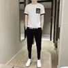 Nuevo Conjunto de Camiseta de Manga Corta para Hombre, Verano Delgado Deportivo Estilo Coreano Conjunto de Dos Piezas, Venta al por Mayor Moda y Guapo Ropa de Hombre Estudiante