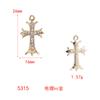 Pendiente de aro de perforación de puntos para pendientes cruzados, accesorios de joyería de aleación DIY, bolsa de material para joyería hecha a mano, piezas de joyería, colgante