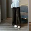 Jeans de pierna ancha casuales holgados con cinturón, lavado vintage, tiro alto, adelgazantes, para mujer, nueva colección de principios de otoño Zedaijiai