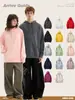Sudadera con capucha sin felpa Ag600G para primavera y otoño, sudadera casual holgada para adolescentes, unisex, ligera y gruesa