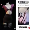 Lingerie profundamente sedutora, uniforme de secretária/professora de puro desejo, roupa bodycon sexy justa, terno roxo slim-fit para senhora madura
