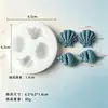 Moldes de silicone de estrela-do-mar, concha e concha para velas aromáticas DIY com tema oceânico, artesanato em resina e sabonetes artesanais