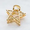 Mini Clip de Estrella de Cinco Puntas Pequeño Metálico Estilo Coreano Clip de Tiburón Simple Elegante Clip para el Cabello en la Parte Posterior de la Cabeza Pasador Pasador