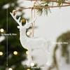Decoraciones Navideñas Transfronterizas Alce Creativo Pequeños Adornos Colgantes Copo de Nieve Cervatillo DIY Colgante Pequeño para Colgar en el Árbol de Navidad