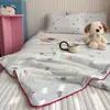 Colcha de Verano de Algodón Tejido Grado A Materno e Infantil, Colcha de Verano Refrigerante de Fibra de Soya para Niños, Colcha de Regalo Lavable a Máquina, Colcha de Verano para Aire Acondicionado