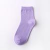 Suministro directo de fábrica de nuevos calcetines japoneses de algodón de color sólido, calcetines Harajuku de cien colores caramelo, estilo universitario para mujeres