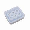 Molde de silicone para contas de epóxi de cristal com furos Pingente de cubo de joia artesanal DIY Bola Modelo de Cubo de Gelo