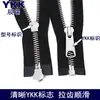 Zíper YKK Nº 5 de Cobre Branco com Fechamento Final para Jaquetas, Acessórios de Vestuário, Bolsas, Puxador de Zíper YKK, Autotravante, Antiderrapante
