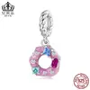 Colgante Original Dopamine Donut de Aiful Plata de Ley S925 Accesorios de Joyería de Postre Cuentas DIY