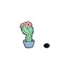Broche de cactus de dibujos animados original nuevo transfronterizo, insignia de flor de planta, ropa, insignia de hebilla de bolsa linda