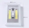 Luminária de parede suspensa multifuncional para corredor, luminária de armário de roupas, luminária de parede COB com interruptor, luz noturna quadrada, iluminação de emergência