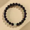Pulsera de Abalorios de Jade Obsidiana Negra de Alta Gama, Producto Genuino, Estilo Unisex para Pareja, Pulsera de Buena Suerte y Atracción de Riqueza, Venta al por Mayor y Dropshipping