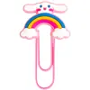 Nuevos Clips de Papel Grandes Sanrio Suministros de Oficina Clips de Papel Creativos Lindos Pines en Forma de U PVC Dibujos Animados Marcadores de Página Coloridos
