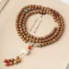 Argentina Sándalo Verde Pastillas Cuentas DIY Bodhi Ágata Cuentas de Rosario Doble Círculo Hombres y Mujeres Juego Cultural Cuentas de Buda Pulsera Venta al por Mayor